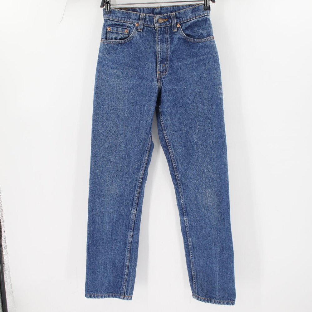 Vintage levis 510 jeans womens 26 L30 blue denim made in usa 26x30 straight leg